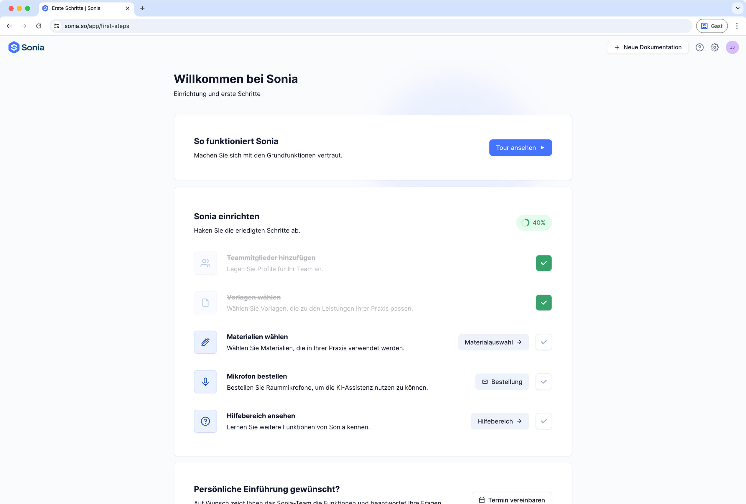 Sonia - Onboarding Sonia - Onboarding
